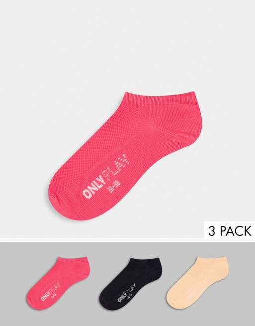 Only Play – Träningsstrumpor i flera färger, 3-pack