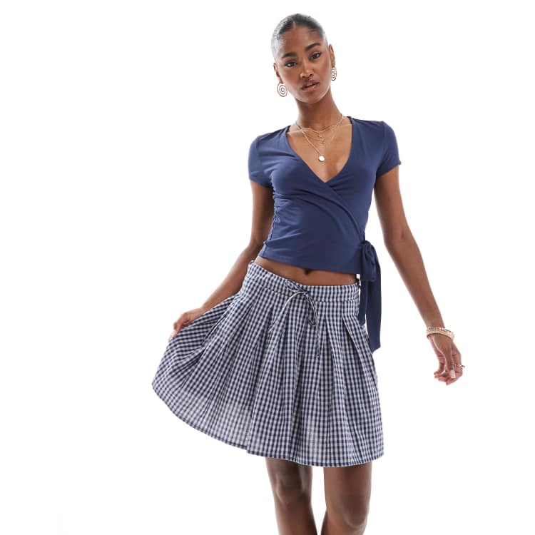 エムエメBelt design pleats mini skirt (Navy) 208269365-1-navy?$n_750w$&wid=