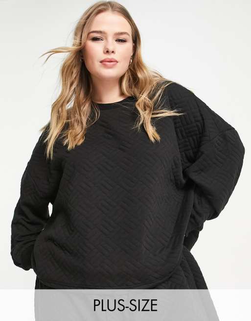 Plus size cheap black sweatshirt