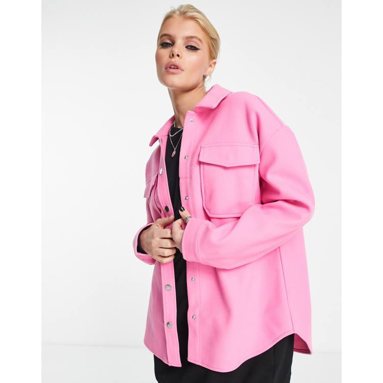 Pink 2025 shacket womens