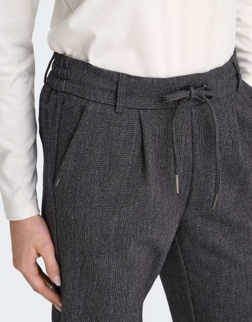 ONLY Poptrash-Elise Hose in Regular Fit mit Melange in Grau, 4 von 7
