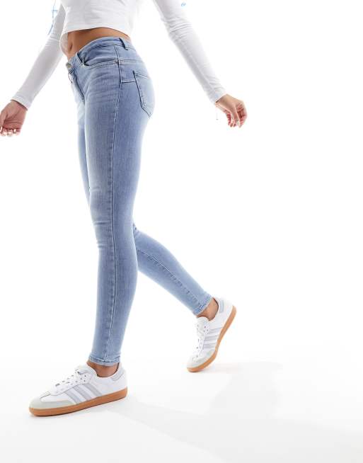 Only Power Jean skinny sculptant à taille mi-haute Bleu