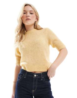 Pull en maille lgre  manches courtes - Only - Modalova