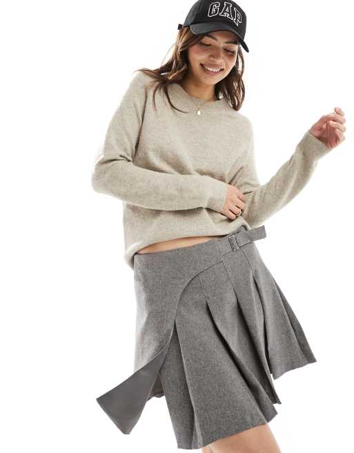 Only – Pullover in Braun meliert mit Rundhalsausschnitt , 2 von 4