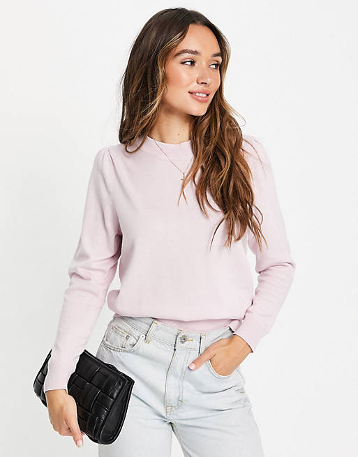 Only pullover jumper in Lilac Snow