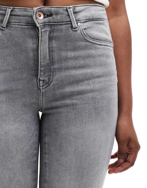 ONLY push up skinny jeans in gray wash, 5 of 5