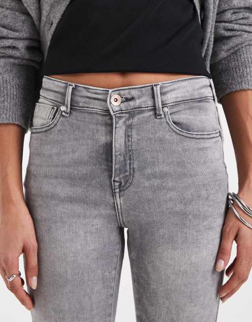 ONLY push up skinny jeans in grey wash, 4 of 5