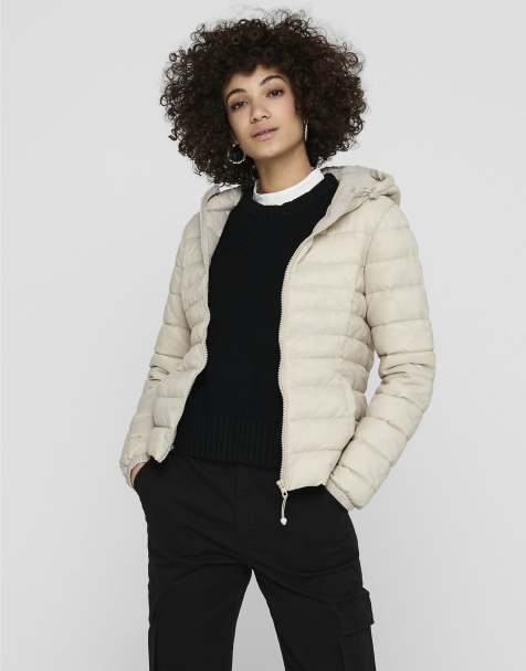 ONLY Quilted jacket in pumice stone - view 1