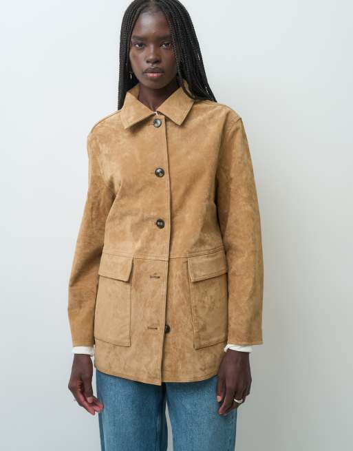 ONLY real suede jacket in light brown, 2 of 4