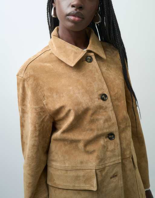 ONLY real suede jacket in light brown, 3 of 4