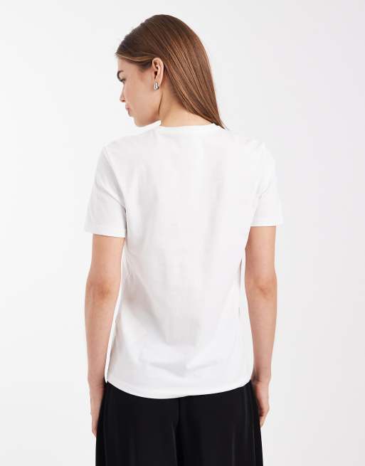 ONLY - Regular-fit T-shirt met aardbeienprint in wit, 2 van 4