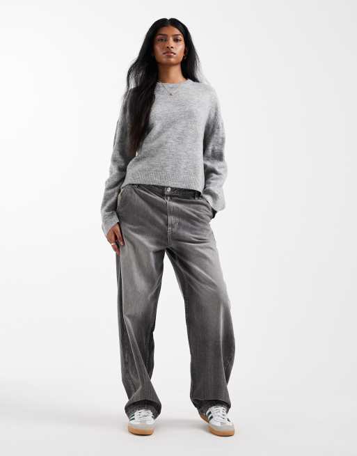 ONLY – Relaxed-Fit-Strickpullover in Mittelgrau, 3 von 4