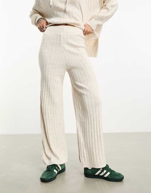 Rib-knit Pants