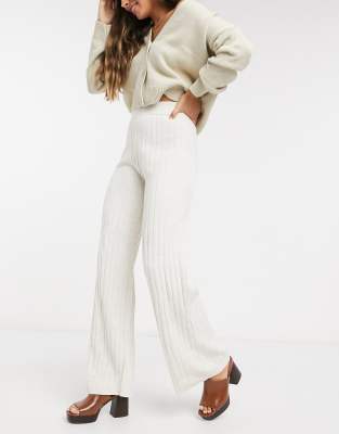 ribbed loose pants