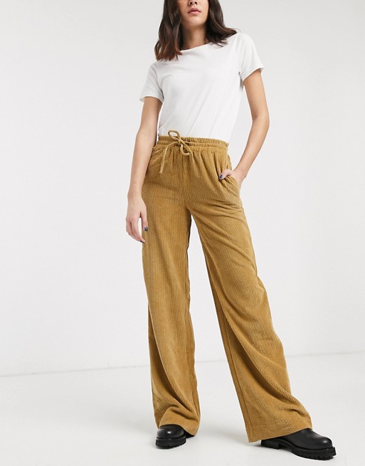 Only Richie wide leg corduroy trousers