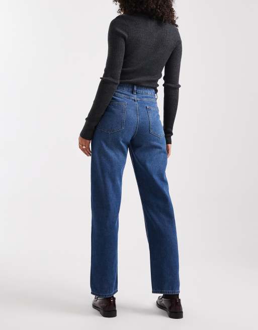 ONLY - Robbie - Jeans dritti a vita alta color blu medio , 2 di 5