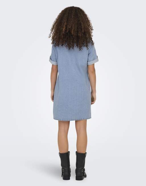 ONLY robe courte à manches courtes Lisa bleue, 2 de 7