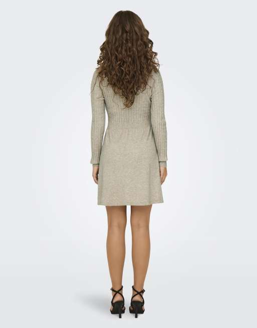 ONLY - Robe en maille - Tek patiné, 3 de 4
