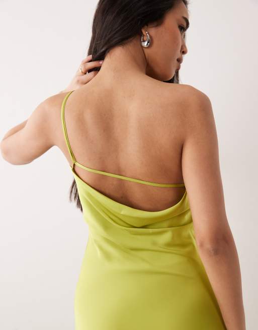 ONLY - Robe longue asymétrique - Vert clair, 4 de 4