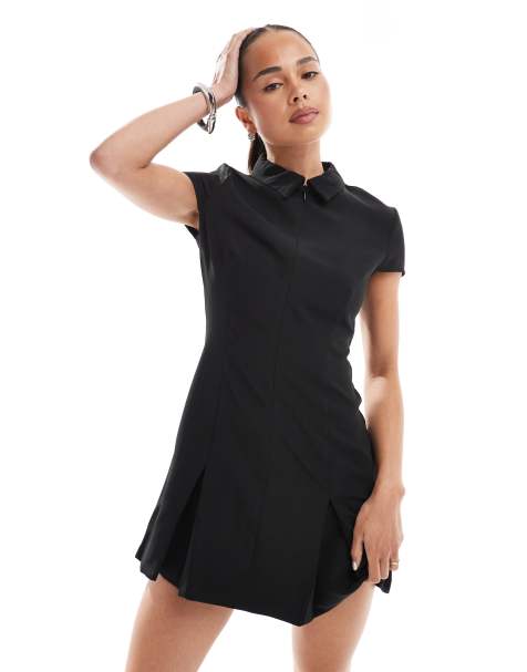 ONLY - Robe tennis structurée - Noir - view 1