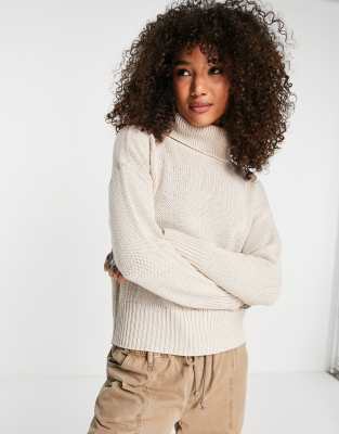 short roll neck jumper