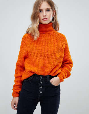 roll neck knit jumper