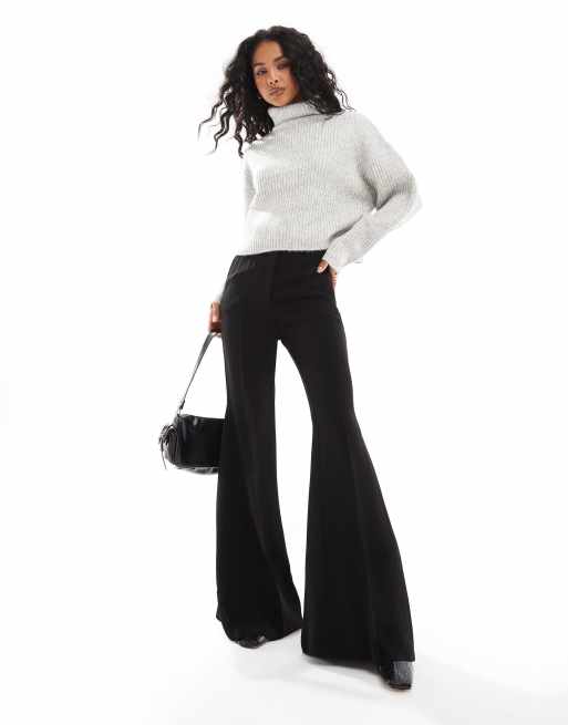 ONLY roll neck sweater in light gray melange