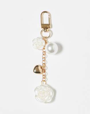 ONLY ONLY rose bag charm in gold