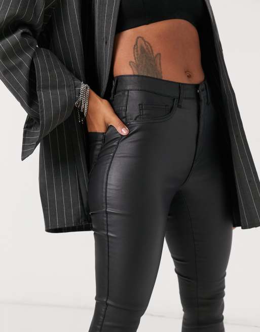 Only Royal coated skinny jeans in black, 3 of 4