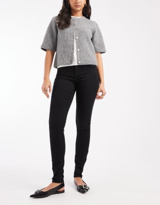 Royal - Jean skinny taille haute - Noir XS L34