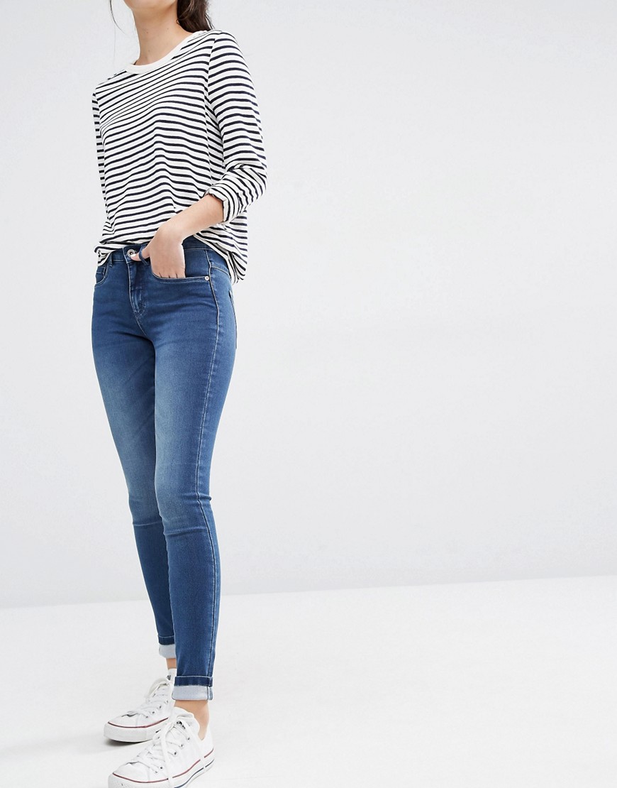 Only - Royal - Skinny jeans met normale taille in blauw
