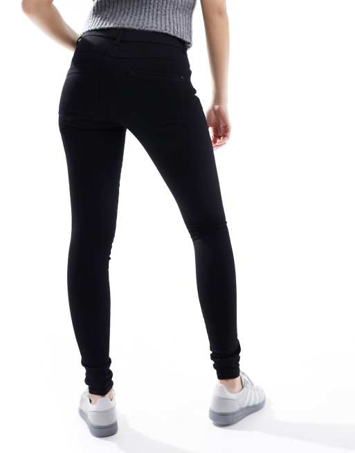 ONLY - Royal - Sorte skinny-jeans med almindelig talje , 2 af 5