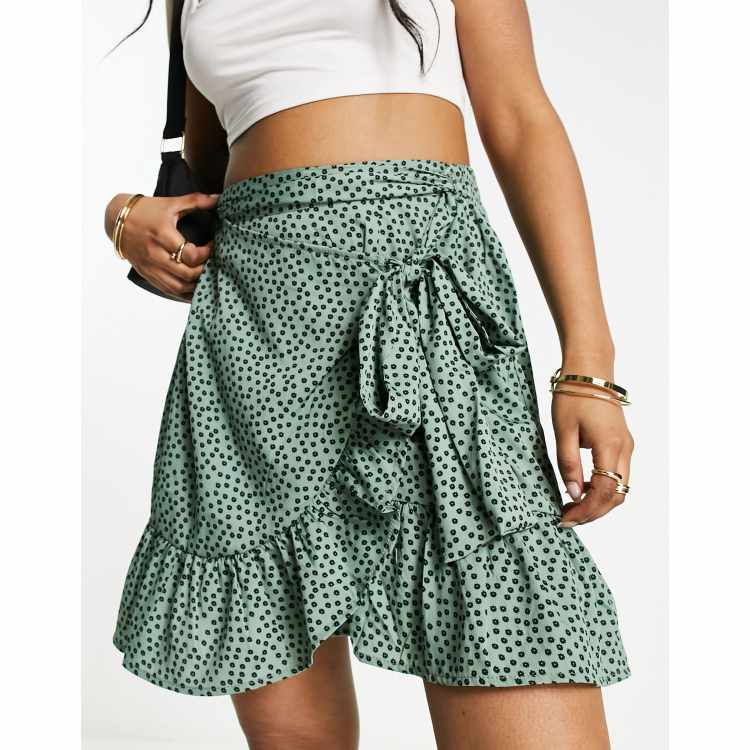 Wrap Skirt Pattern Ruffle Wrap Skirt Pattern Elastic Waist Skirt