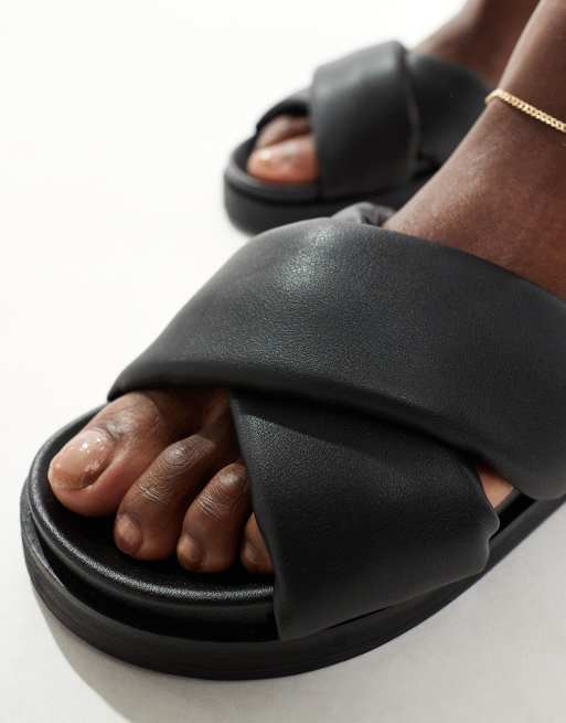 Only - Sandalen met gekruiste voorkant in zwart , 3 van 4