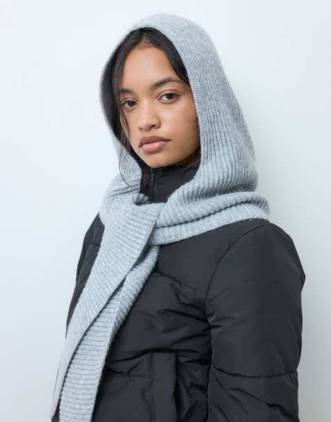 ONLY scarf bonnet in light gray - view 1