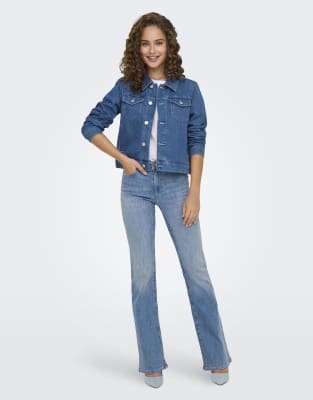 ONLY - Schlagjeans in Hellblau