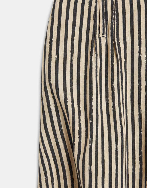 ONLY – Schlupfhose in Schwarz gestreift, Kombiteil, 8 von 9