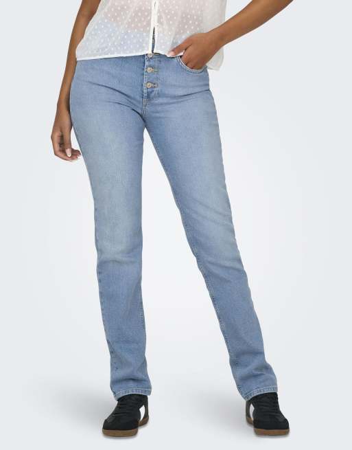ONLY – Schmale Jeans in Hellblau