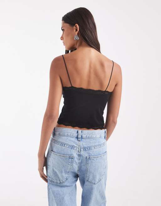 Only seamless lace cami in black , 4 of 4