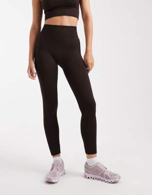 Only Seamless Leggings In Brown