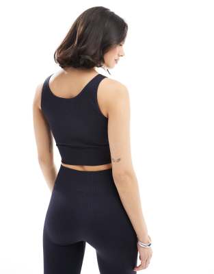 Only Seamless Top In Navy