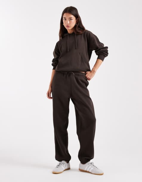 ONLY – Set aus Sweatstoff in Schokobraun - view 1