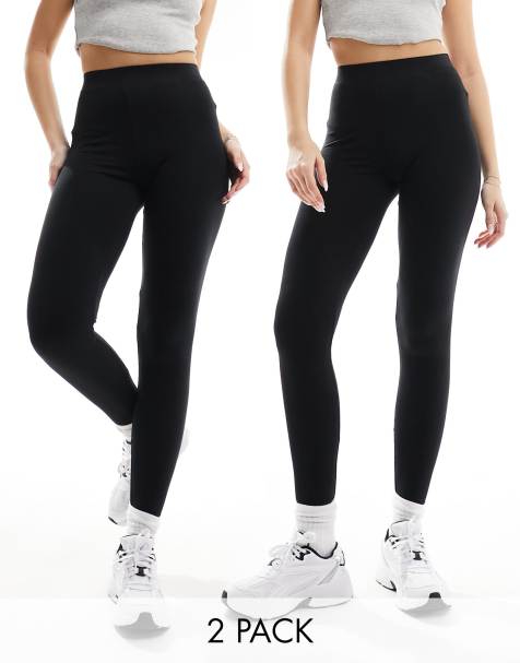 Only - Set van 2 leggings in zwart - view 1