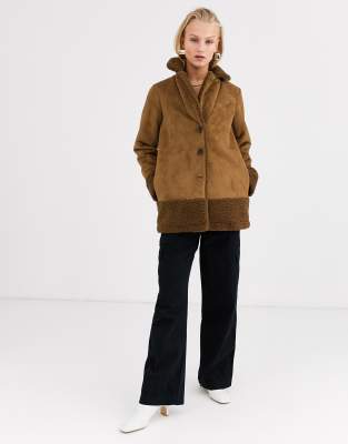 shearling borg jacket