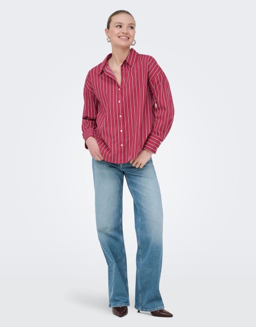 ONLY Shirt in deep claret, 2 of 7