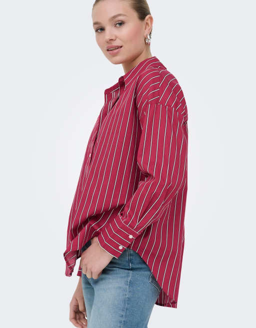 ONLY Shirt in deep claret, 3 of 7