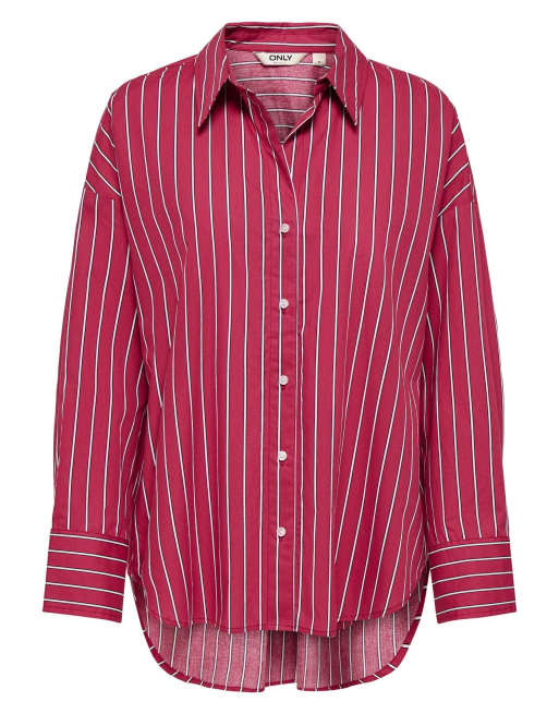 ONLY Shirt in deep claret, 6 of 7