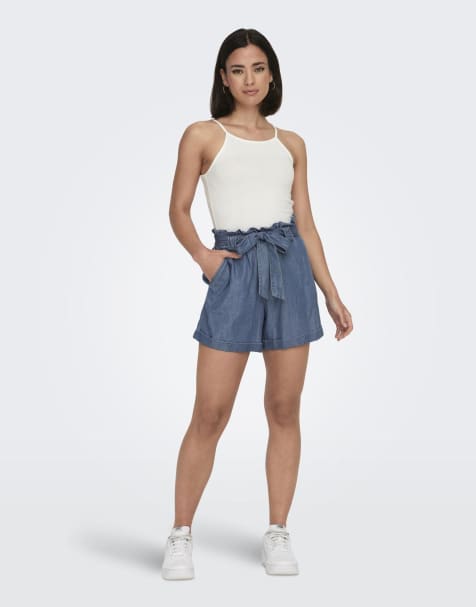 ONLY - Short en jean - Bleu moyen - view 1