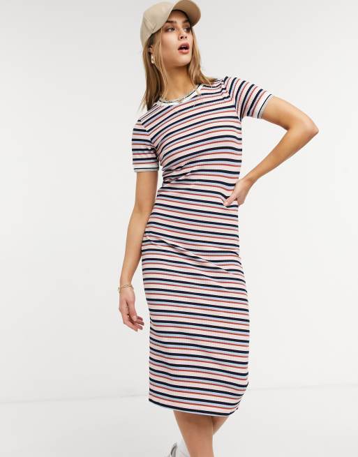 short sleeve jersey maxi dress