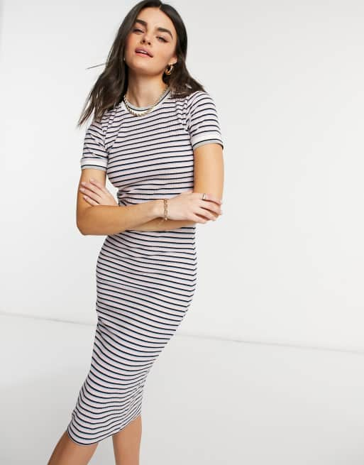 Short sleeve jersey maxi dress sale